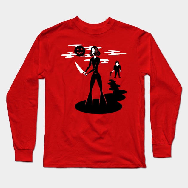 The Final Girl! Long Sleeve T-Shirt by evilgoods